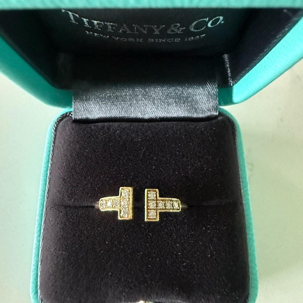 Tiffany & Co. Gold Women's Rings with Diamond Accents